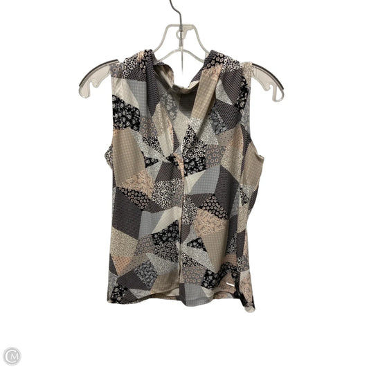 Top Sleeveless By Calvin Klein In Tan, Size: S