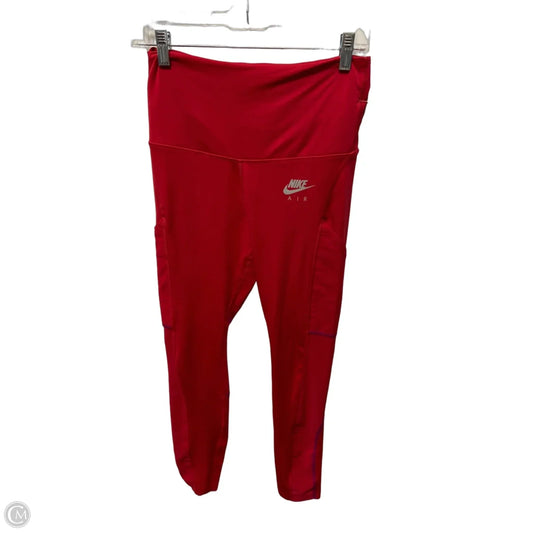 Athletic Leggings By Nike In Pink, Size: M