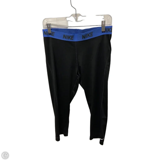 Athletic Leggings Capris By Nike In Black, Size: Xl
