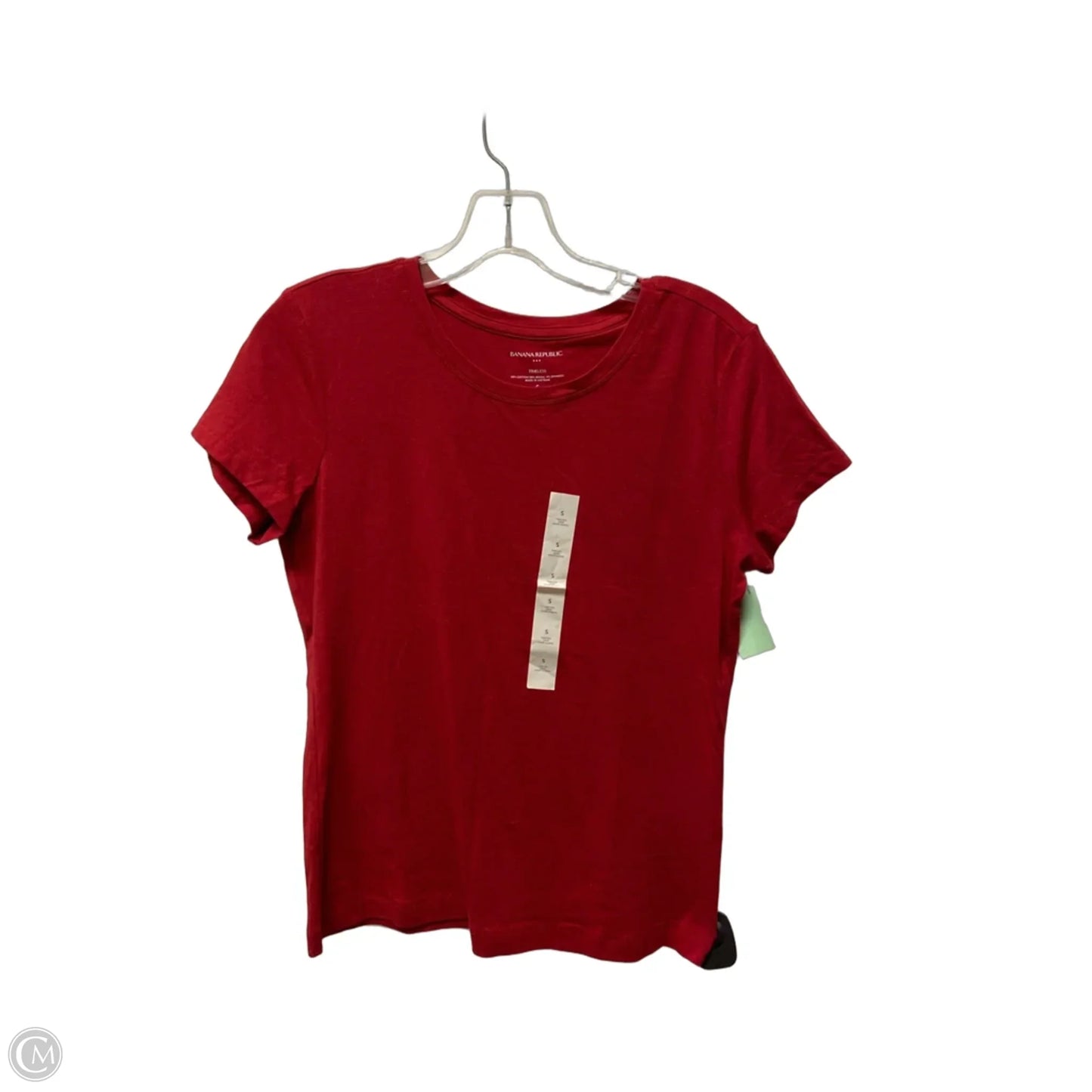 Top Short Sleeve By Banana Republic In Red, Size: S