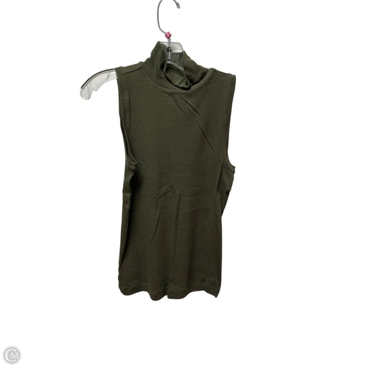 Top Sleeveless By Loft In Green, Size: S