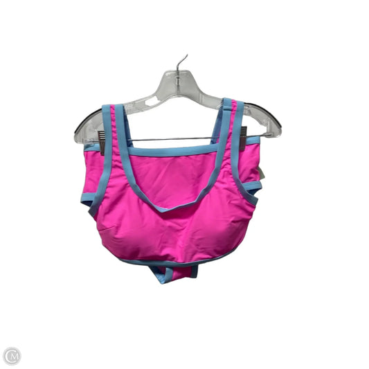 Swimsuit 2pc By Clothes Mentor In Blue & Pink, Size: L