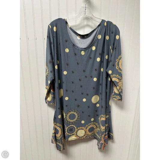 Top Long Sleeve By White Mark In Blue, Size: 2x