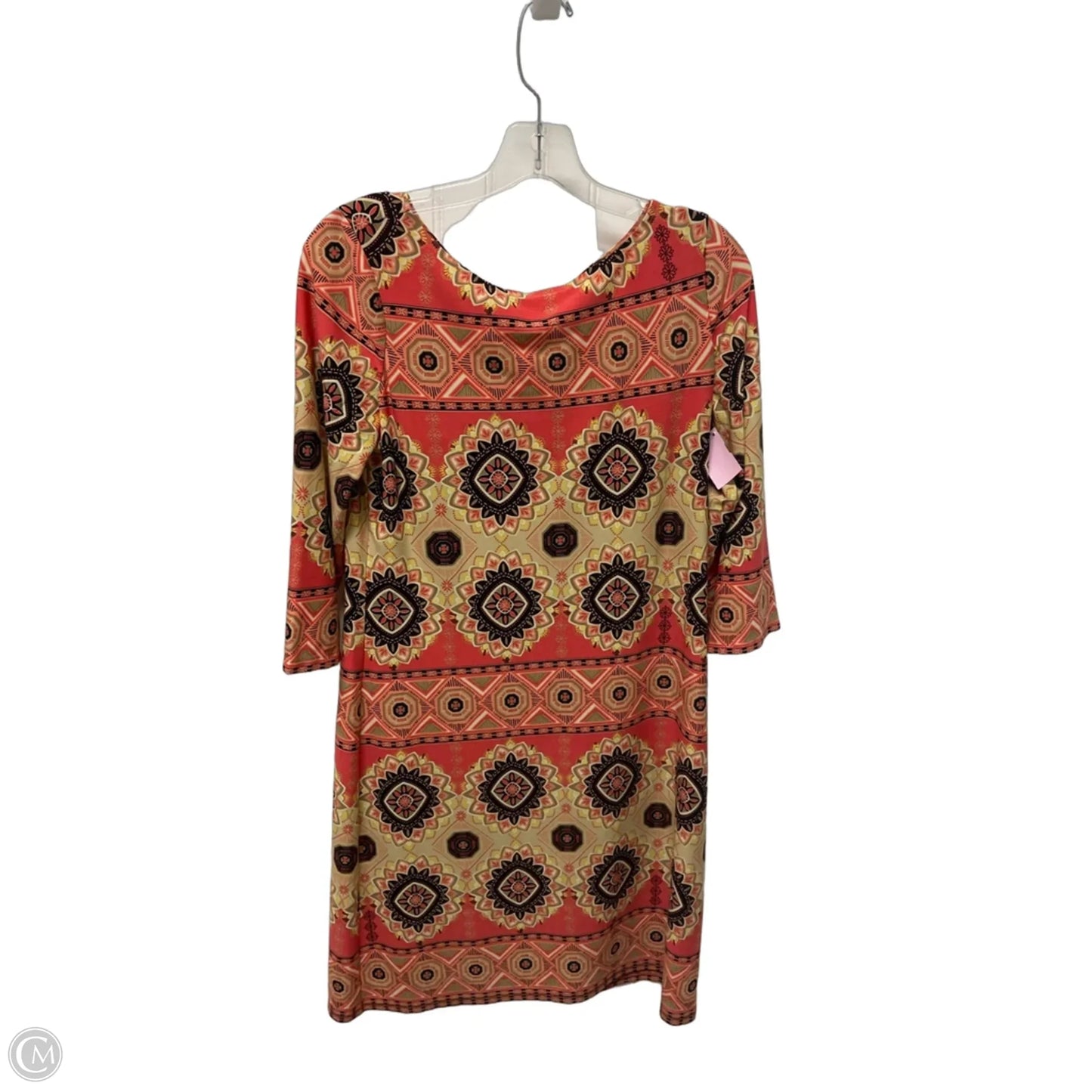 Dress Casual Midi By London Times In Orange, Size: S