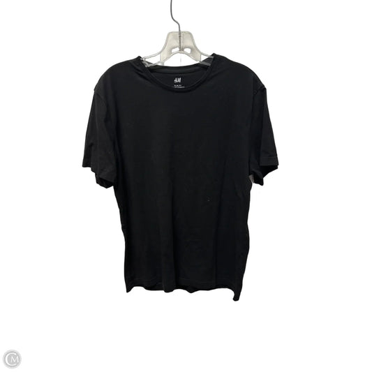 Top Short Sleeve By H&m In Black, Size: L