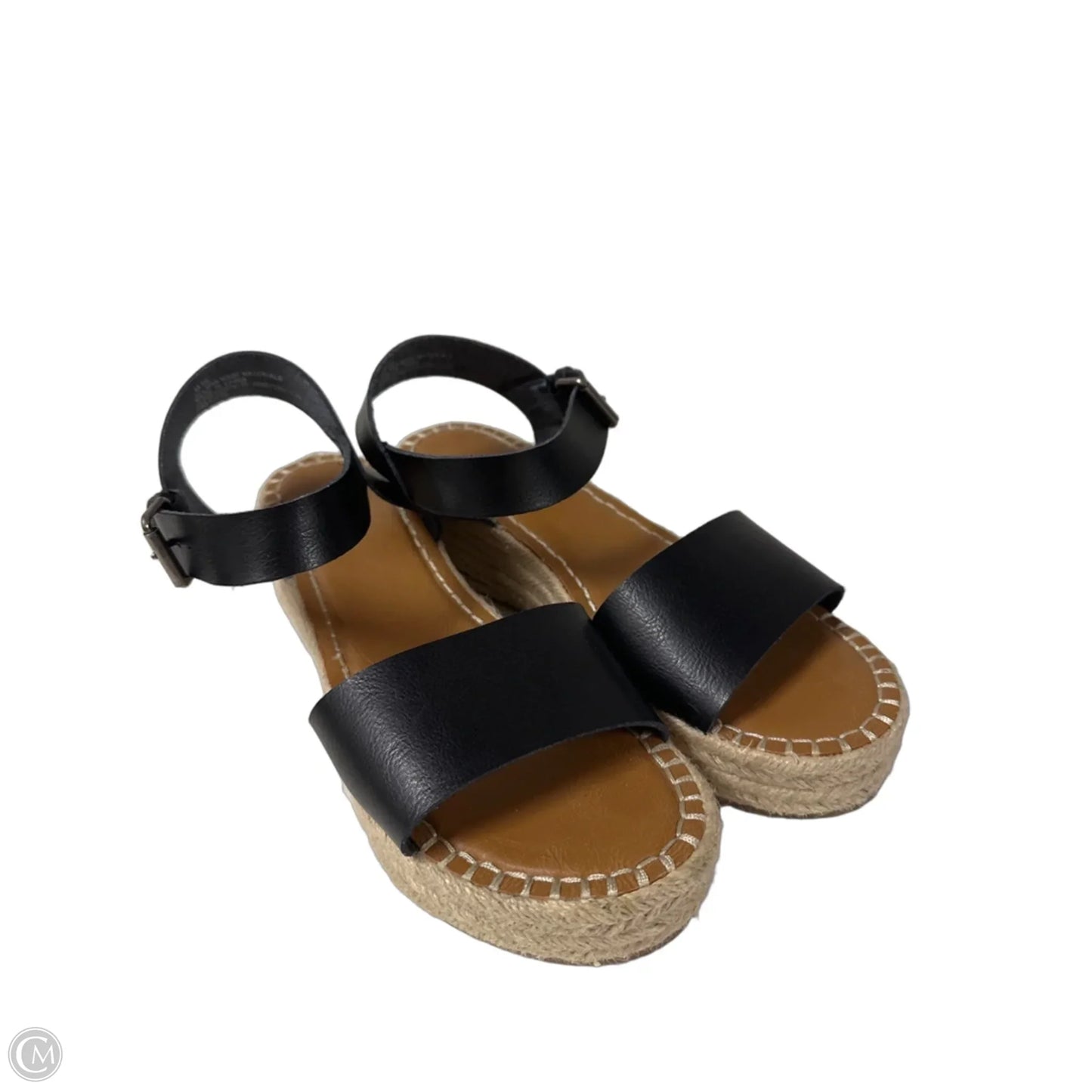 Sandals Heels Block By Universal Thread In Black, Size: 9.5