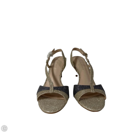 Sandals Heels Kitten By Kelly And Katie In Cream, Size: 7.5