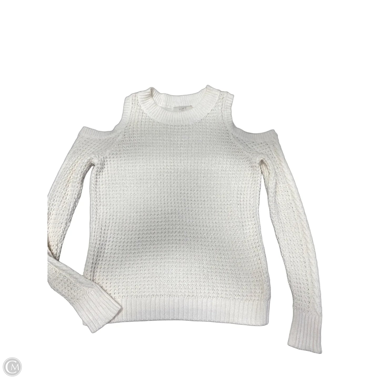 Sweater By Loft In Ivory, Size: Sp