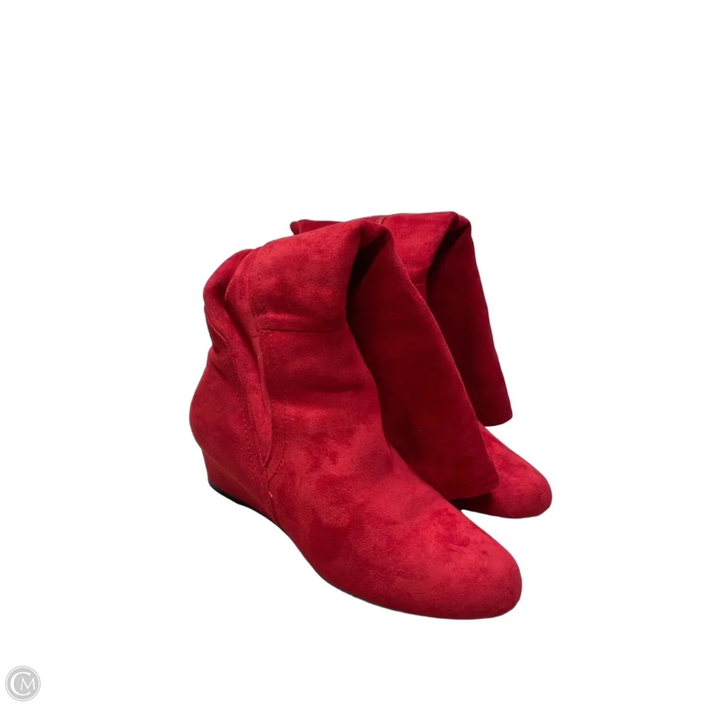 Boots Mid-calf Flats By Impo In Red, Size: 6.5