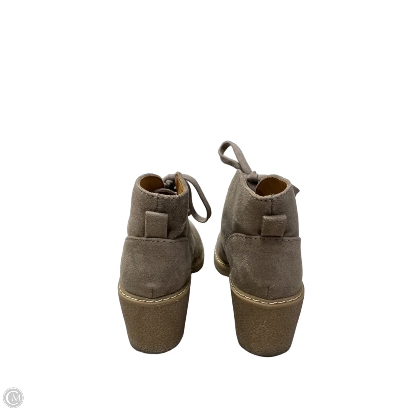 Boots Ankle Heels By Merona In Grey, Size: 6.5