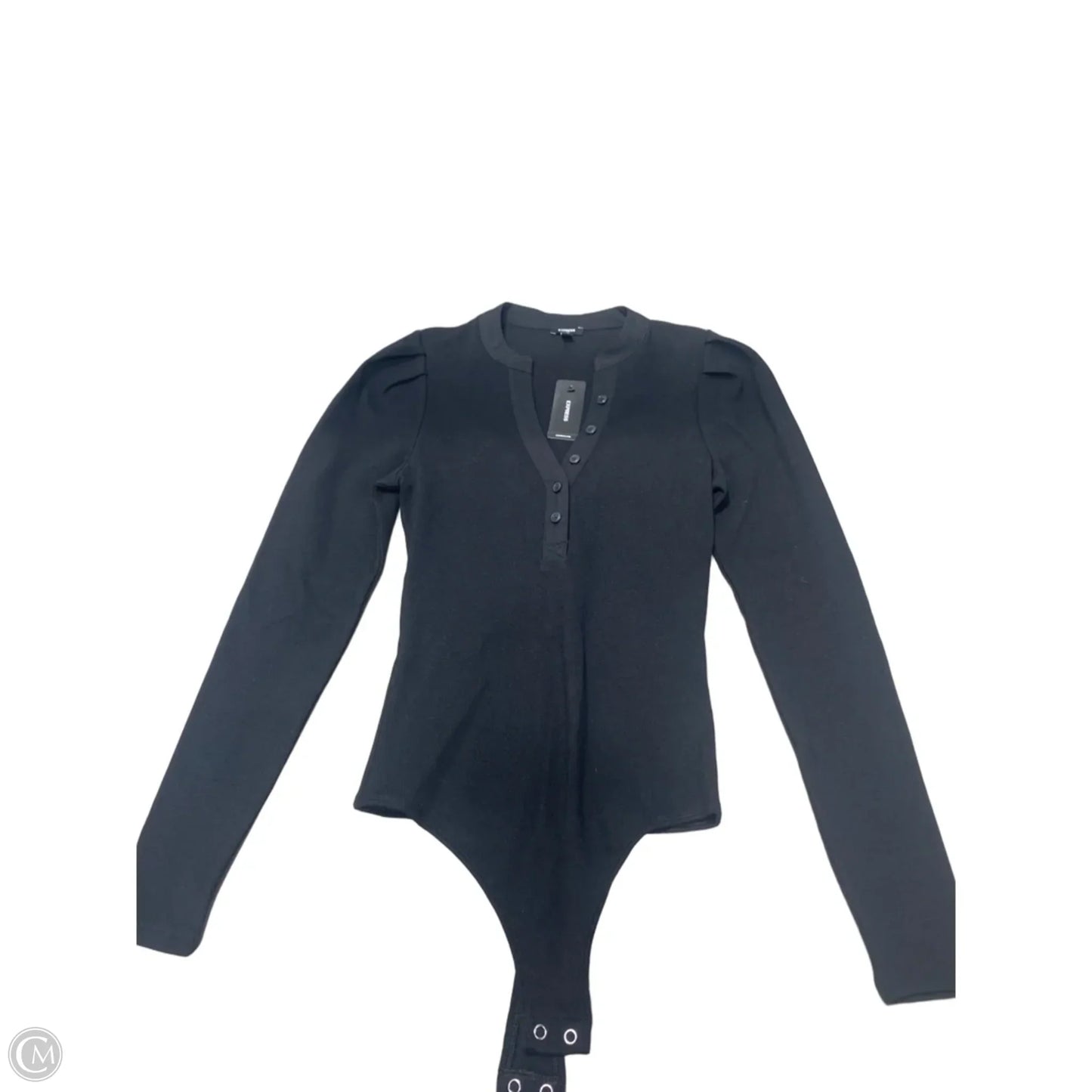 Bodysuit By Express In Black, Size: Xs