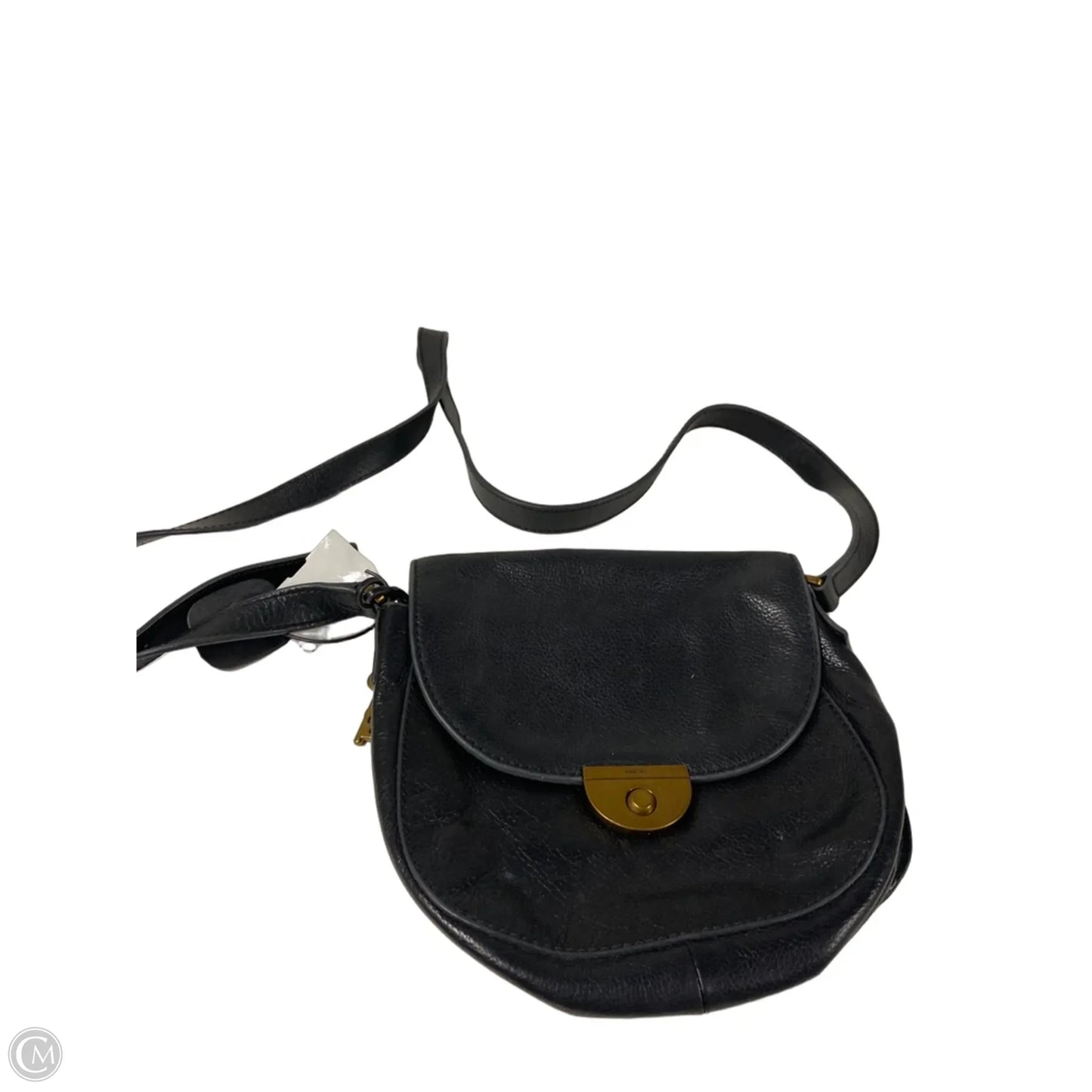 Crossbody Leather By Fossil, Size: Medium