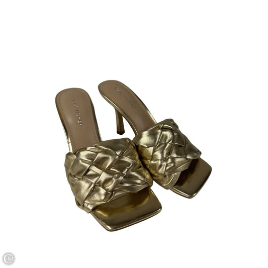 Shoes Heels Kitten By Marc Fisher In Gold, Size: 8