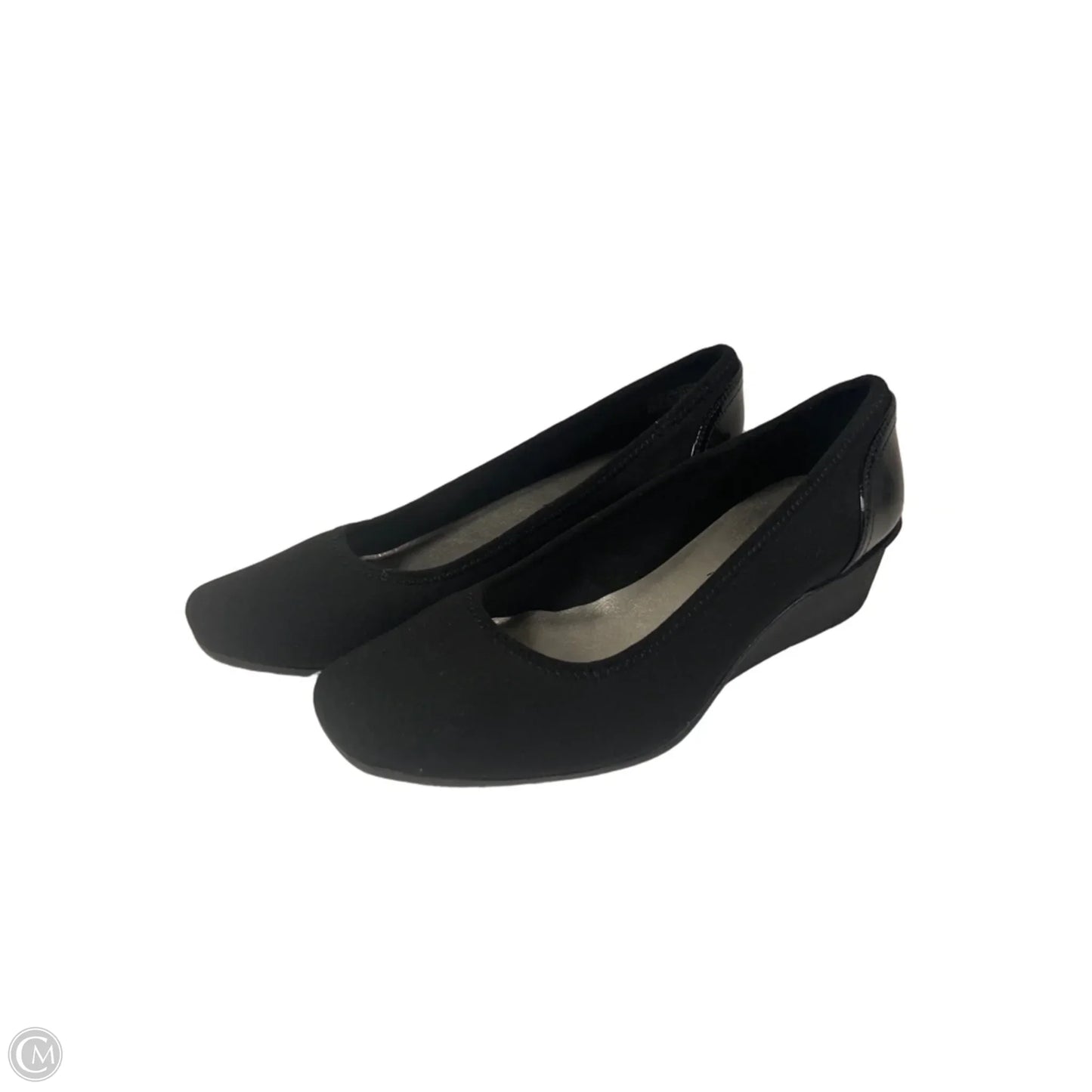 Shoes Heels Wedge By Anne Klein In Black, Size: 9