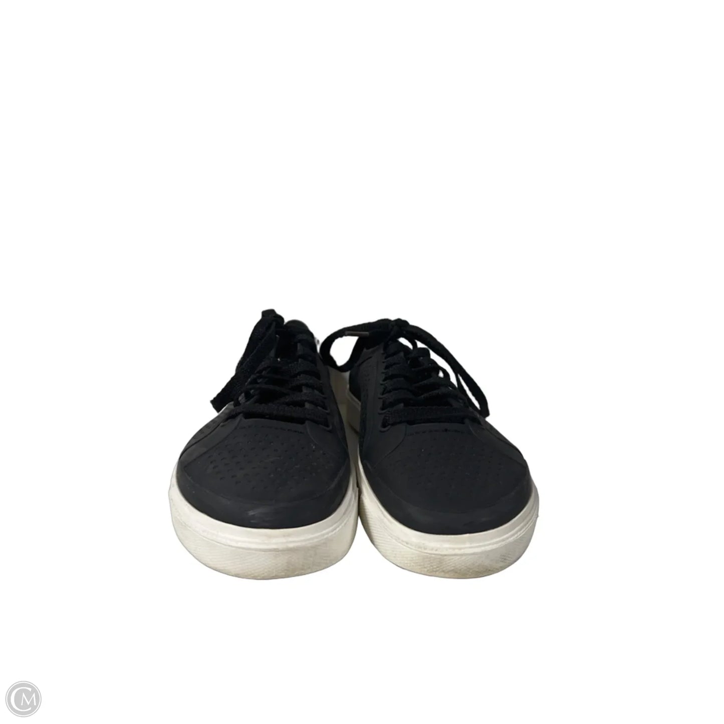 Shoes Flats By Crocs In Black, Size: 8
