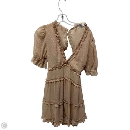 Dress Casual Midi By Fashion Nova In Peach, Size: S