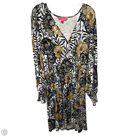 Dress Designer By Lilly Pulitzer In Black & White, Size: L