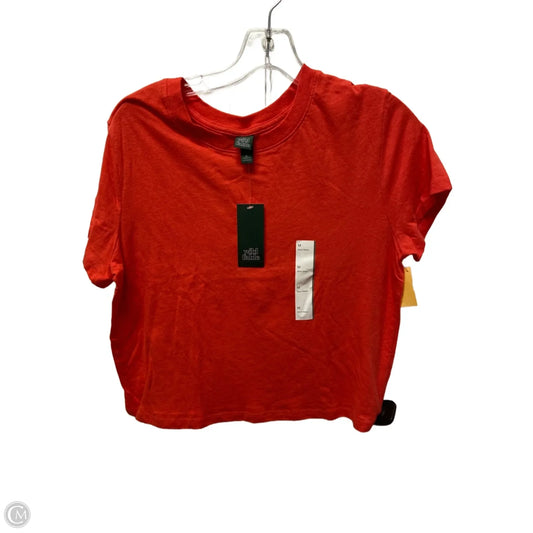 Top Short Sleeve By Wild Fable In Red, Size: M