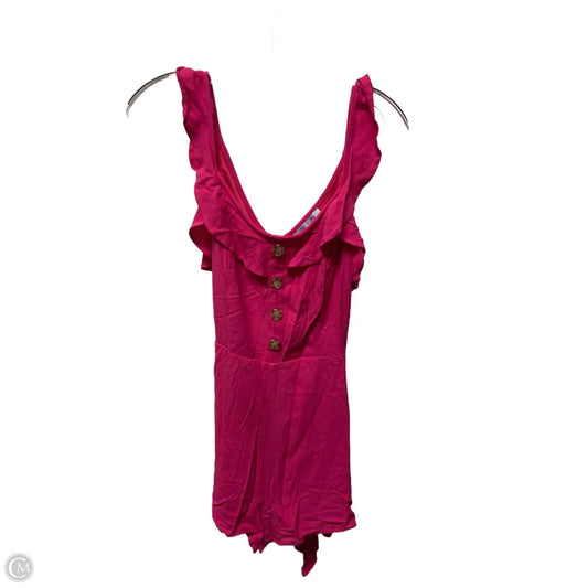 Romper By She + Sky In Pink, Size: M
