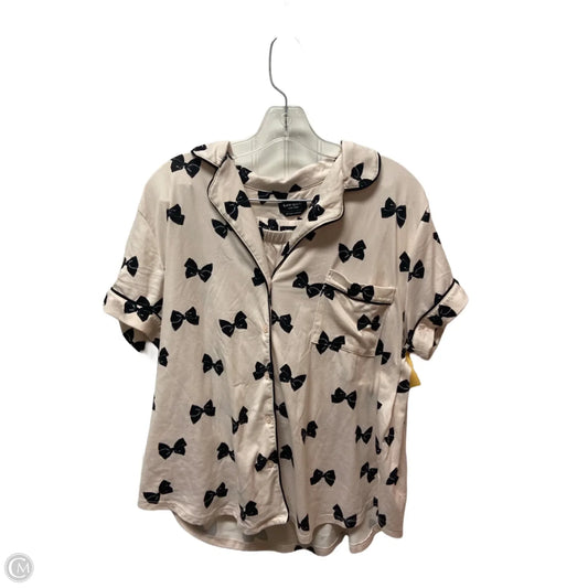 Pajamas Designer By Kate Spade In Black & Pink, Size: Xl