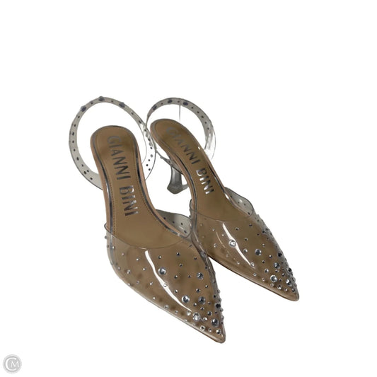 Shoes Heels Stiletto By Gianni Bini In Silver & Tan, Size: 8