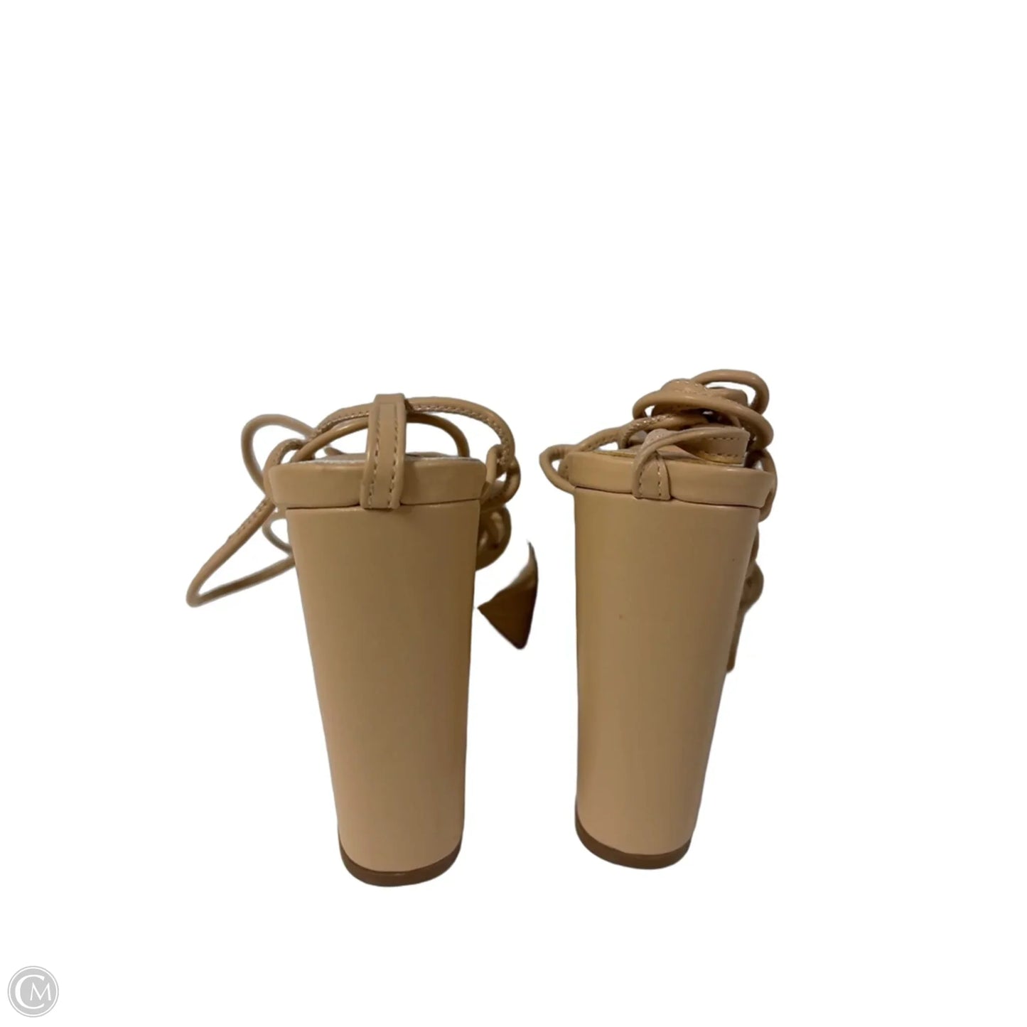 Shoes Heels Block By Liliana In Beige, Size: 7.5