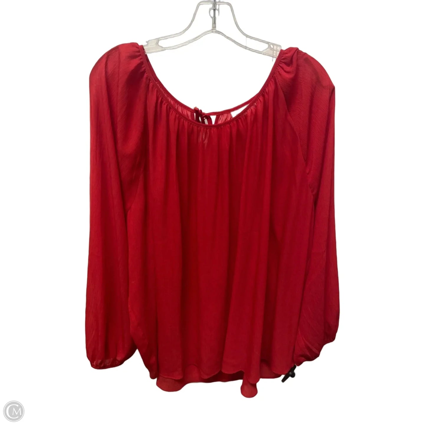 Top Long Sleeve By Prologue In Red, Size: 3x