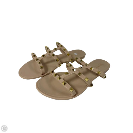 Sandals Flats By Nicole By Nicole Miller In Peach, Size: 7