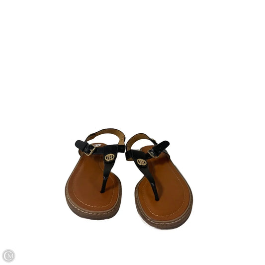 Shoes Flats By Tommy Hilfiger In Black & Tan, Size: 6.5