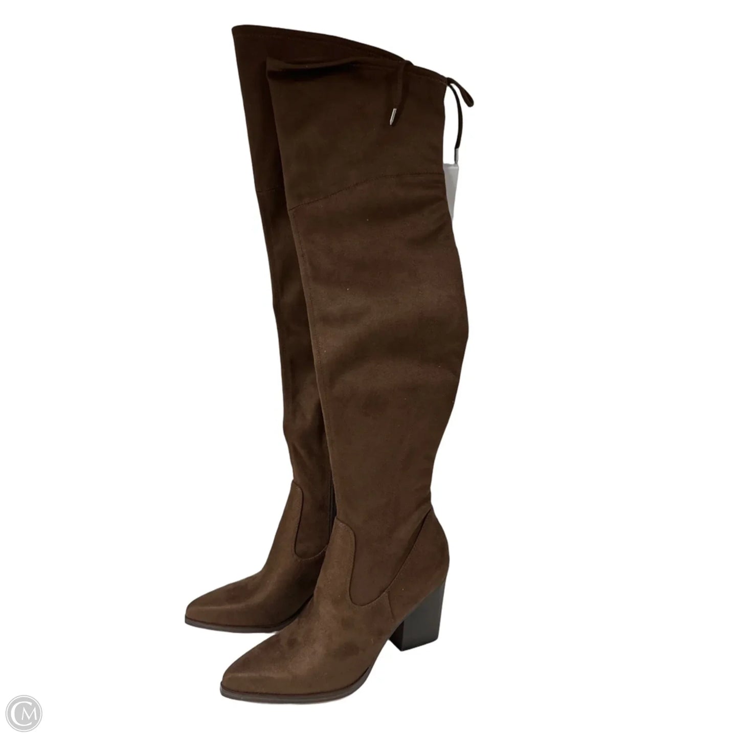 Boots Knee Heels By Marc Fisher In Brown, Size: 8