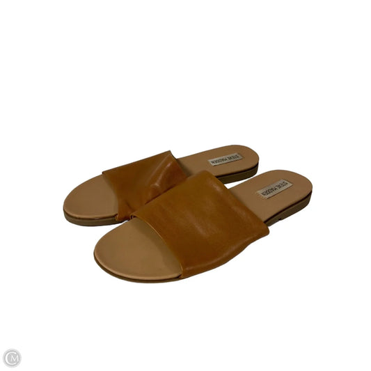 Sandals Flats By Steve Madden In Brown, Size: 9.5