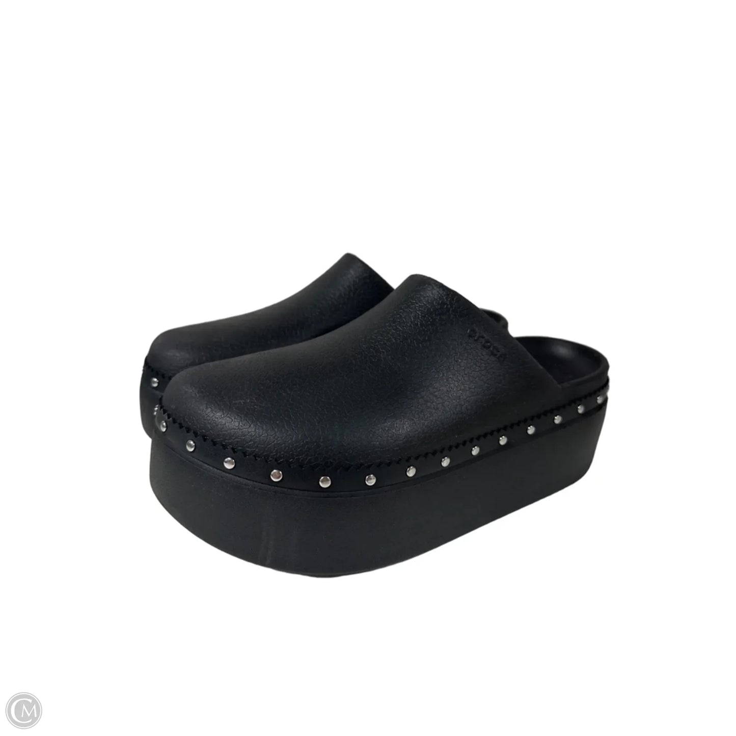 Shoes Heels Platform By Crocs In Black, Size: 9