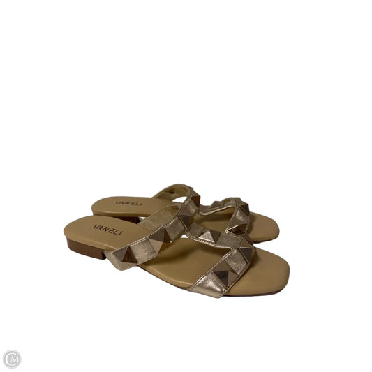 Sandals Flats By Vaneli In Gold, Size: 7