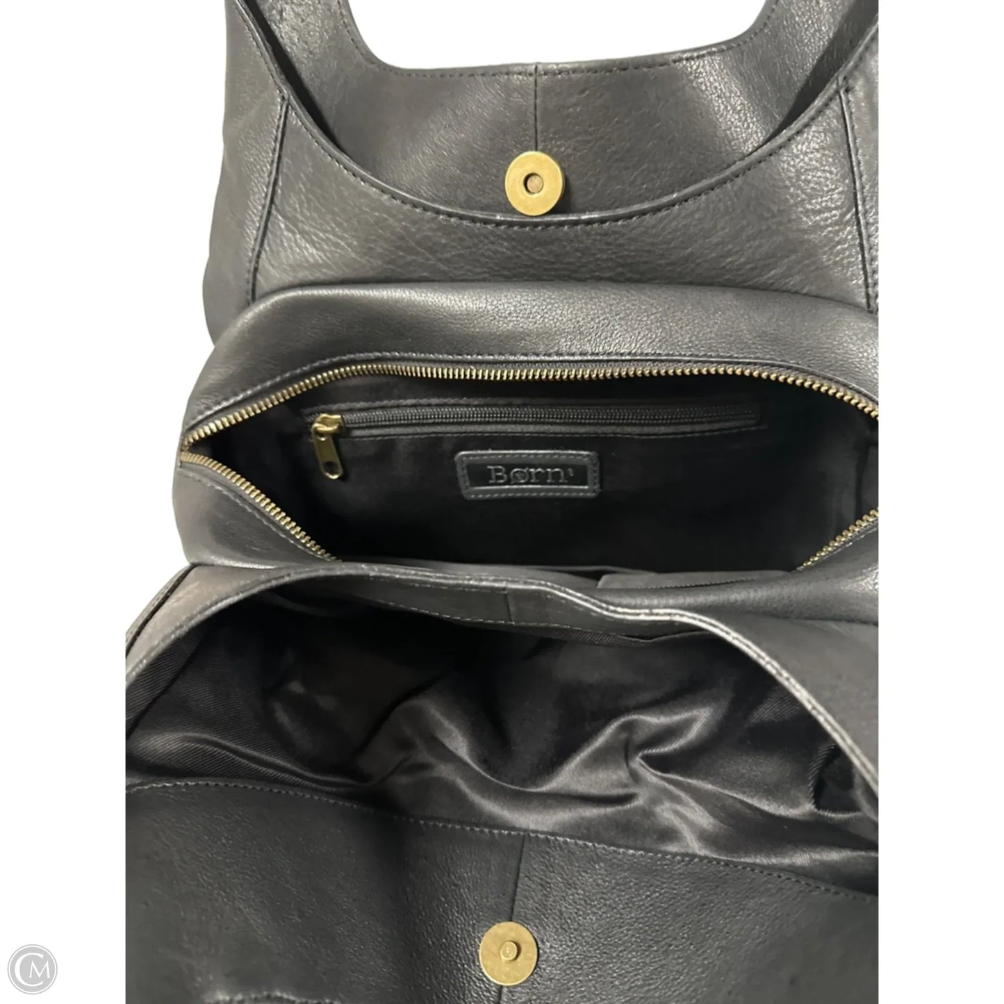 Handbag Leather By Clothes Mentor, Size: Large