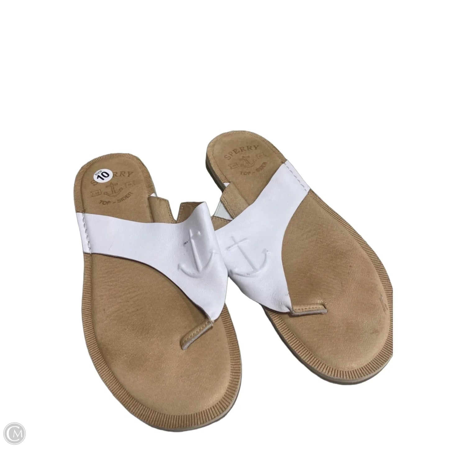Sandals Flip Flops By Sperry In White, Size: 10