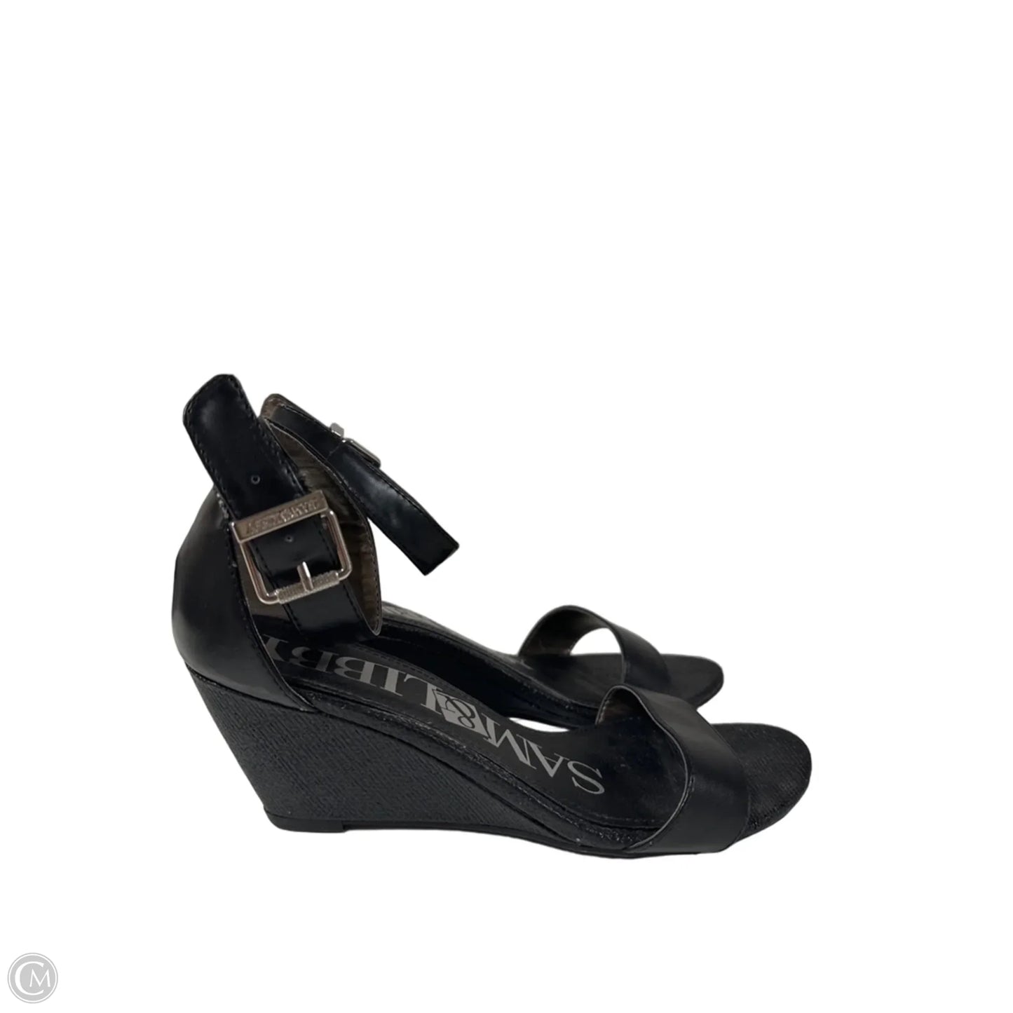 Sandals Heels Wedge By Sam And Libby In Black, Size: 8.5