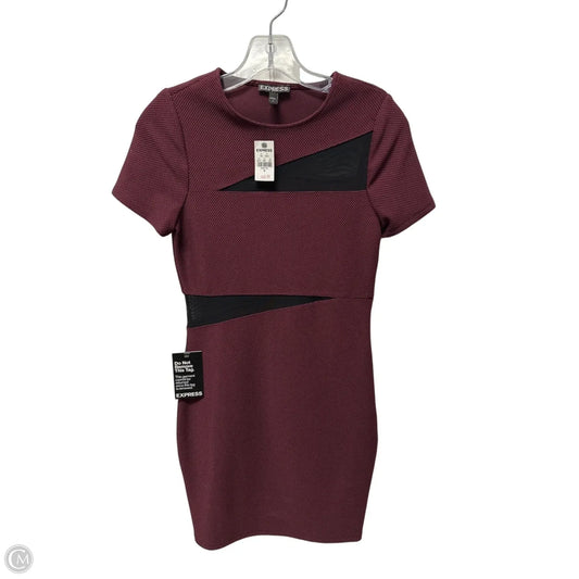 Dress Party Short By Express In Maroon, Size: Xs