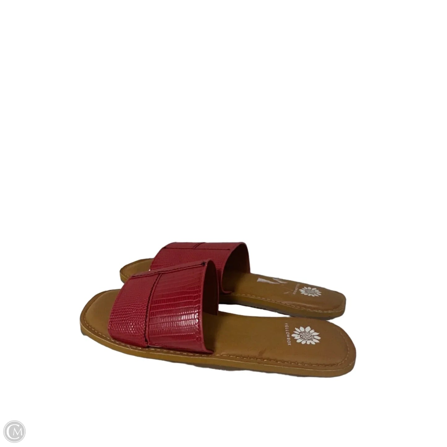 Sandals Flats By Yellow Box In Red, Size: 6.5