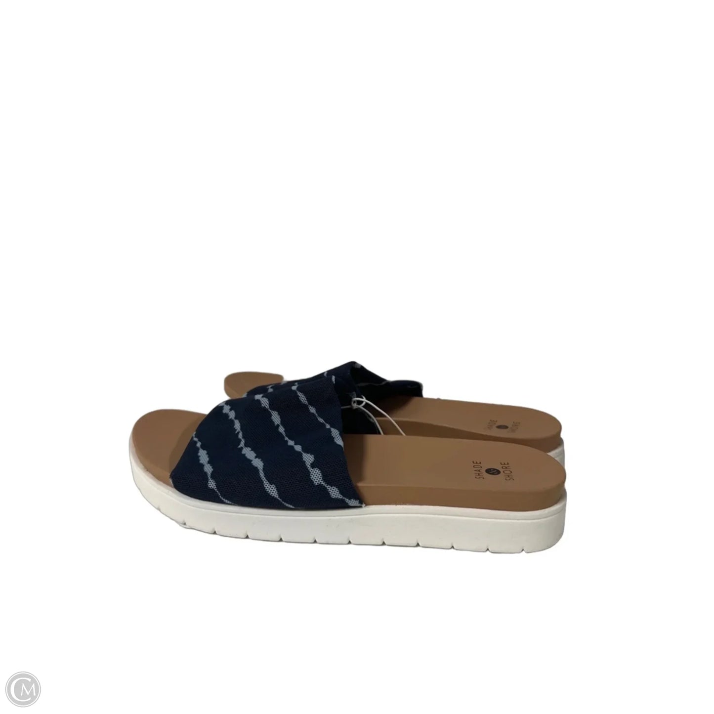 Sandals Flats By Shade & Shore In Blue, Size: 7