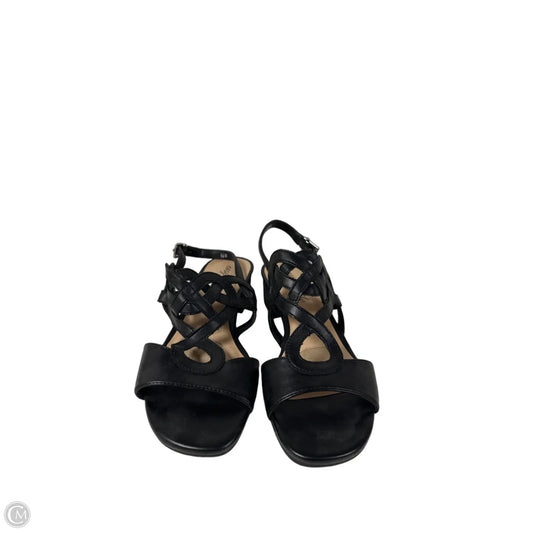 Sandals Heels Platform By Easy Street In Black, Size: 6.5