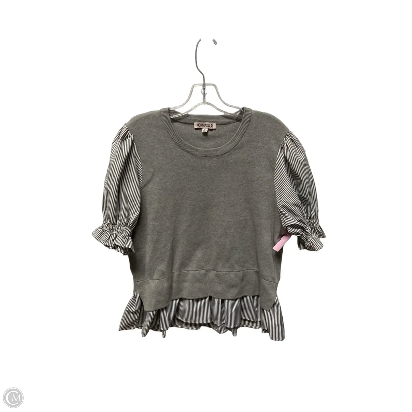 Top Short Sleeve By Nanette By Nanette Lepore In Grey, Size: Xl
