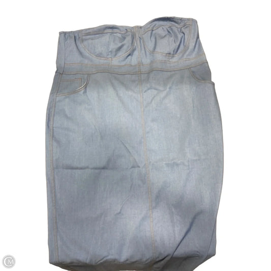 Dress Party Long By Clothes Mentor In Blue, Size: 4x