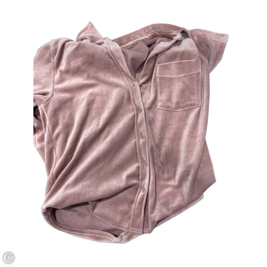 Top 2pc Long Sleeve By Clothes Mentor In Pink, Size: L
