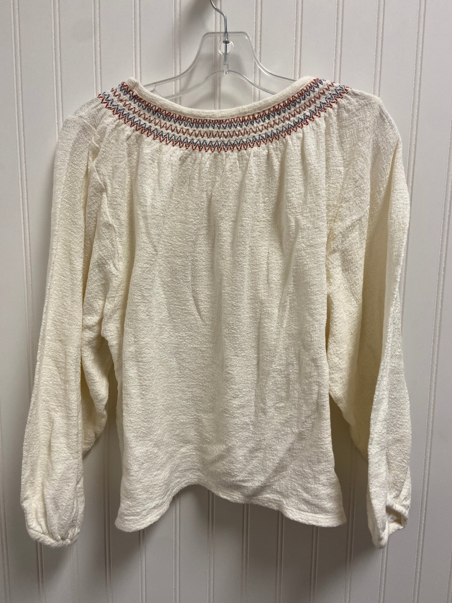 Top Long Sleeve By Madewell  Size: L