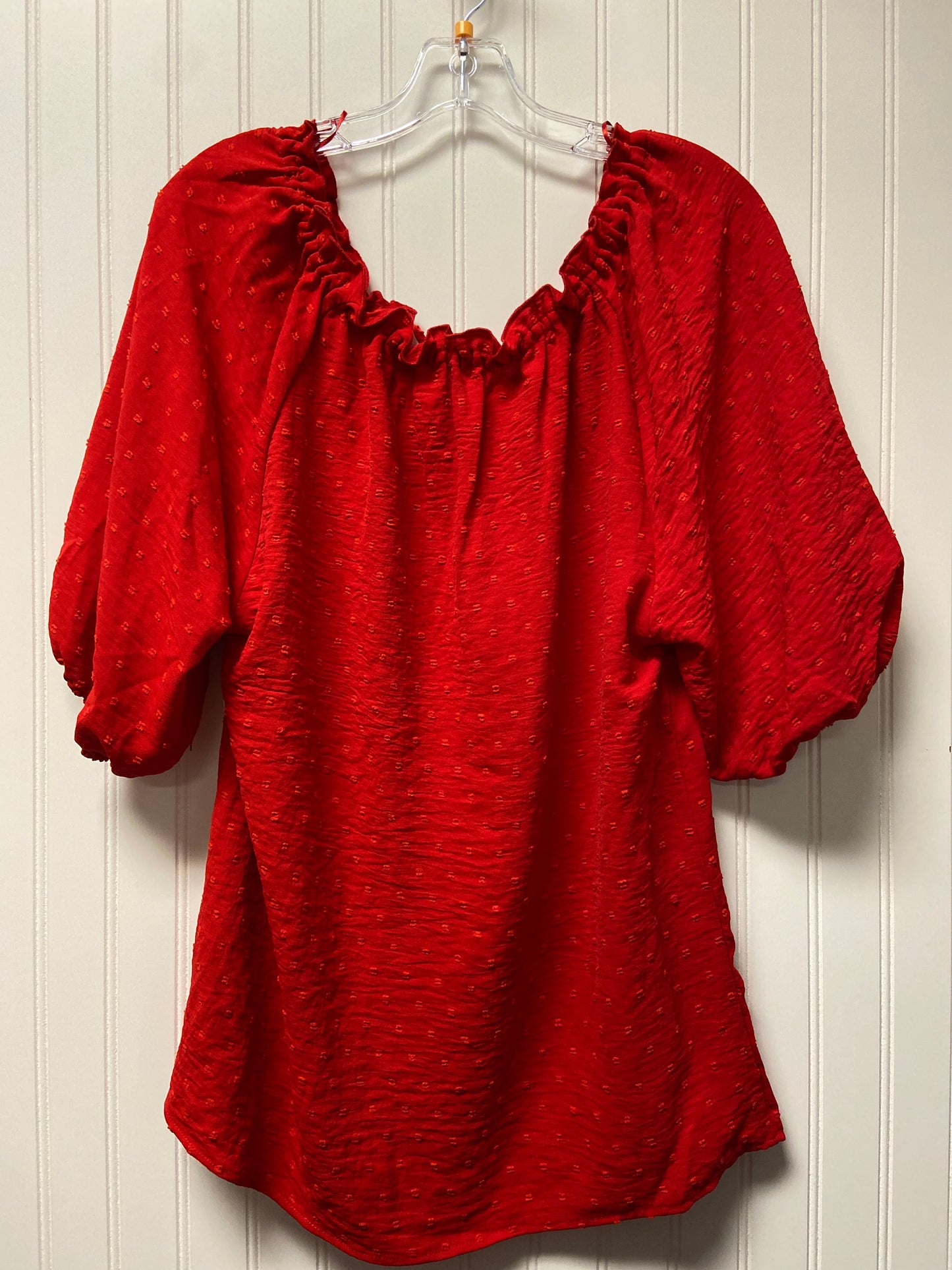 Red Top Short Sleeve 89th And Madison, Size M