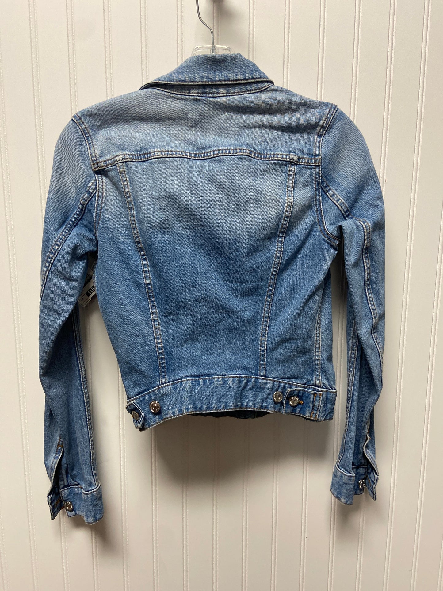 Jacket Denim By H&m In Blue Denim, Size: Xs