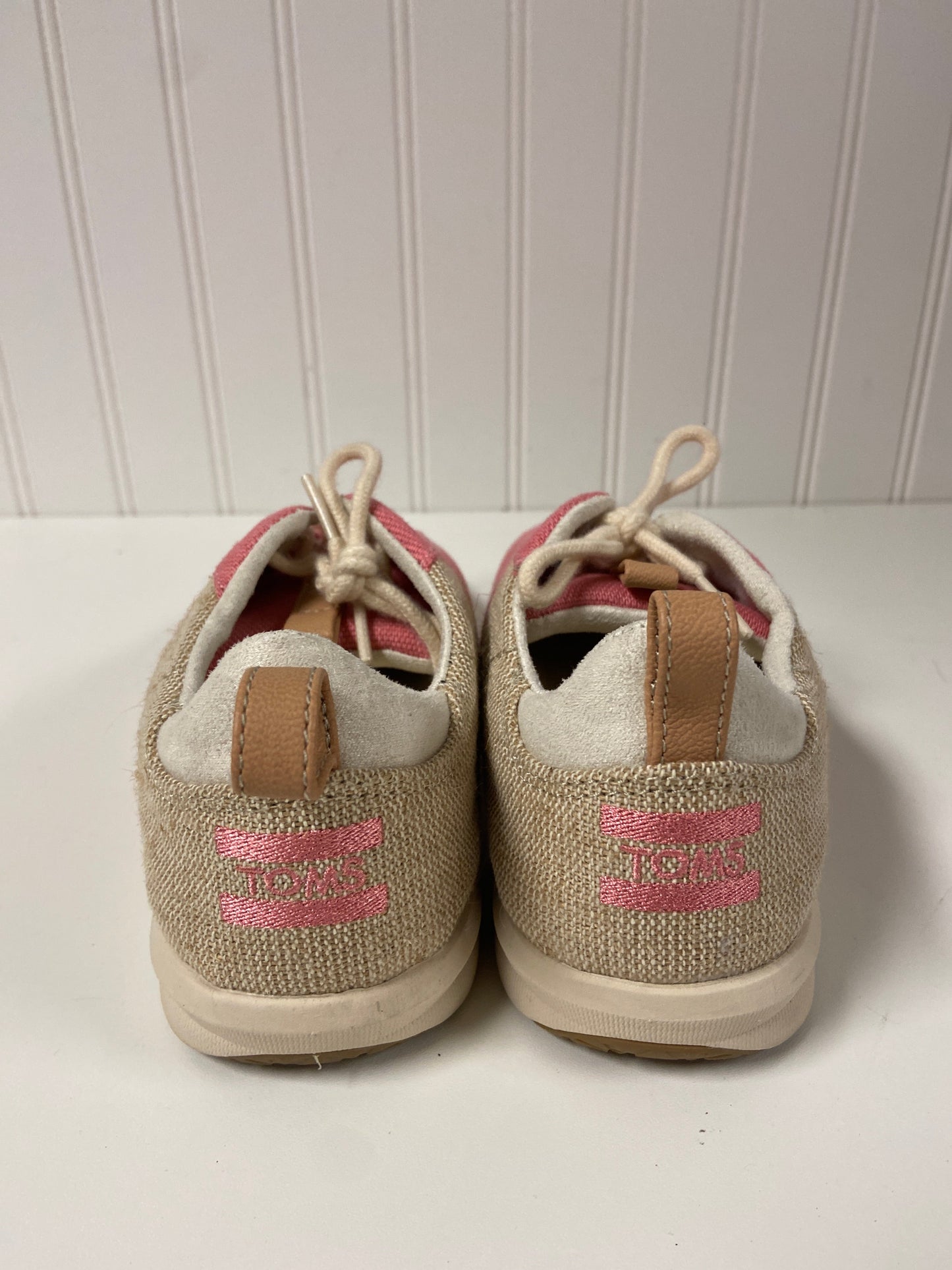 Pink Shoes Sneakers Toms, Size 7
