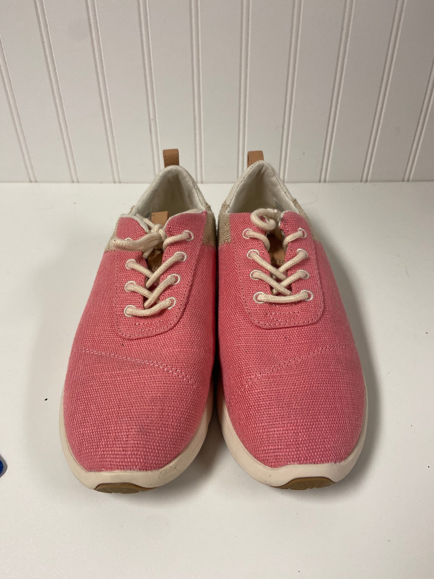 Pink Shoes Sneakers Toms, Size 7