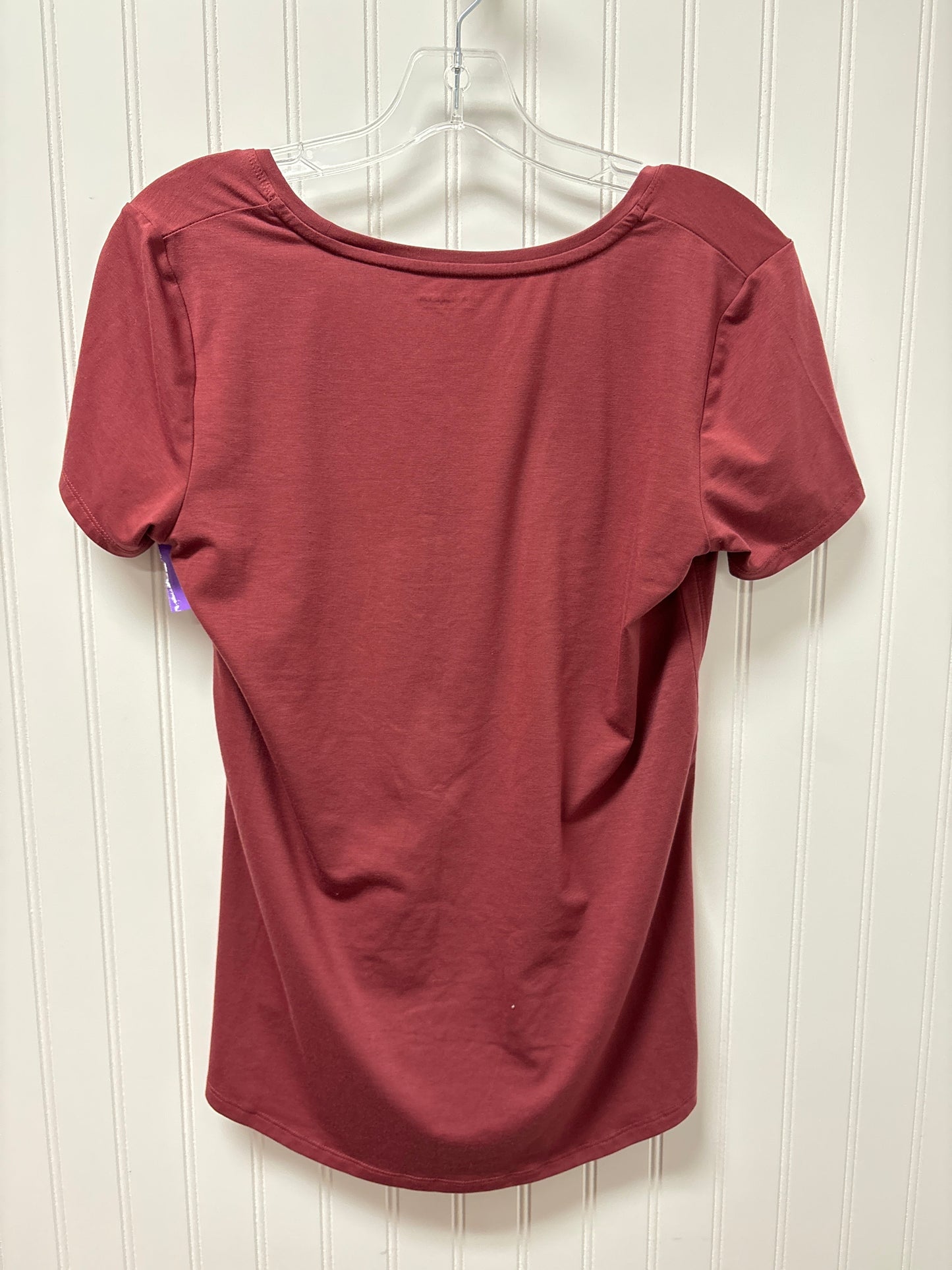 Mauve Athletic Top Short Sleeve Athleta, Size S