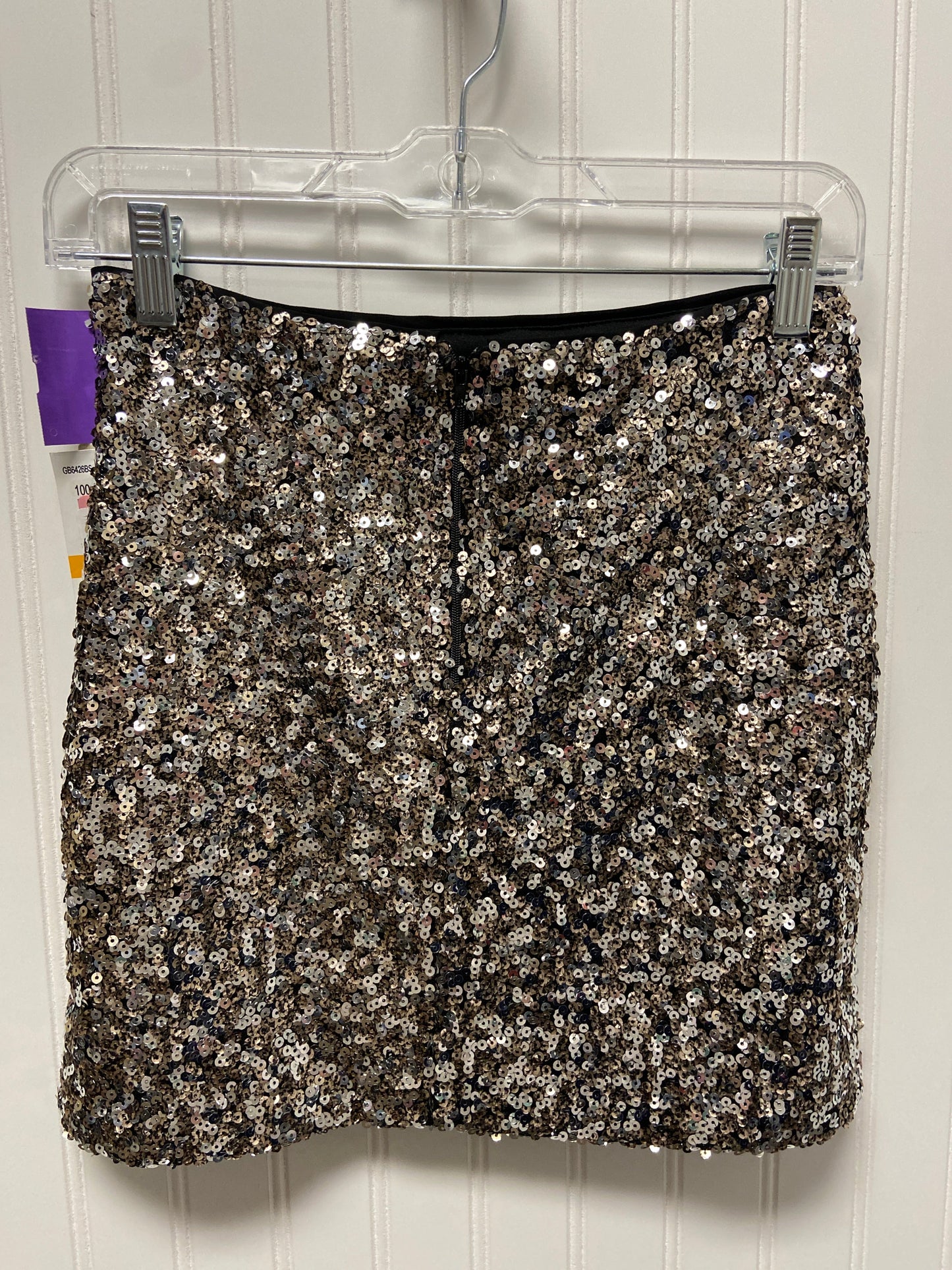 Silver Skirt Mini & Short Gianni Bini, Size 4